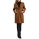 thumbnail image 2 of Abrigo de invierno INSPIRE CHIC para mujer, con solapa de muesca, abrigo de longitud media, de un solo botón, abrigos tipo guisante, XL, marrón, 2 of 5