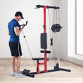 thumbnail image 2 of CazToi Heavy Duty LAT Row Cable Machine with High and Low Pulley Stations for Home Gym Strength Training, Black, 2 of 8
