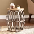 thumbnail image 1 of SEI Furniture Mencino Table d'Appoint en Sapin Patiné et Argent, 1 of 6