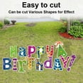 thumbnail image 2 of 1 PC Blank Yard Signs with H Metal Stakes, 6 x 24in Corrugated Plastic Garden Lawn Signs for Birthday, Garage Sales, Rent, Construction, Graduations Decorations, 2 of 7
