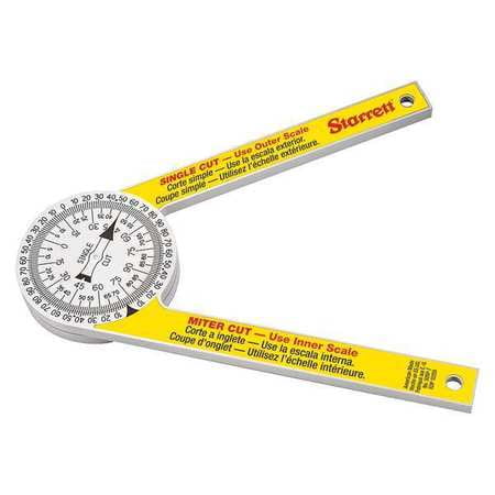 Starrett Miter Protractor, Plastic, 505P-7 by Starrett, L. S.