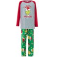 thumbnail image 4 of NIRHekf Christmas Grinnch Family Matching Pajamas Sets, Monster Grinnch Printed Crew Neck Loungewear Outfits, Ideal Xmas Gifts for Family.Size Women:XL, 4 of 4