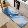 thumbnail image 5 of Blue White Gold Marble Pattern Kitchen Rug Mat,Kitchen Runner Rugs Non Skid Washable,Decorative Kitchen Floor Mats for Kitchen,Sink,Laundry,17"x47.2", 5 of 7