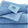 thumbnail image 5 of White Classic Luxury Light Blue Bath Towel Set - Hotel Soft Cotton 2/Bath 2/Hand 4/Wash - 8 Piece, 5 of 9