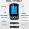 thumbnail image 3 of CNV TENS EMS Muscle Stimulator with 36 Modes, Dual Channel A/B Electronic Pulse Massager for Full Body Relaxation, 12 Reusable Pads, USB Rechargeable, 3 of 10