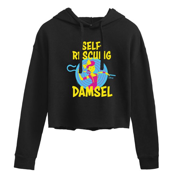 Toy Story - Self Rescuing Damsel - Juniors Cropped Pullover Hoodie