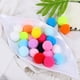 thumbnail image 2 of BRIGHTFUFU 100 pompones multicolores de 2,5 cm, pequeñas bolas de pelo, hechas a mano, para manualidades, ropa y accesorios (colores variados), 2 of 7