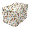 thumbnail image 1 of Snail Dog Crate Cover, Garden Nature Rain Themed Colorful Cartoon Helix Animal Continuous Pattern, Easy to Use Pet Kennel Cover for Dogs, 35" x 23" x 27", White and Multicolor, by Ambesonne, 1 of 6
