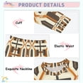 thumbnail image 3 of FORMRS Long Sleeve Top and Pants Pajama Set for Niños 2-Piece Sleepwear, Sizes 18M-8Y, Beige Geometric, 3 of 6