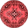thumbnail image 1 of Ahgly Company Indoor Round Medallion Red Traditional Area Rugs, 8' Round, 1 of 4