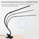 thumbnail image 5 of Lámpara de escritorio LED USB Luz de lectura con clip ajustable Luces nocturnas de brazo largo (D), 5 of 9