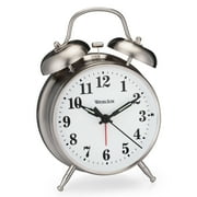 Westclox Classic Silver Twin Bell Alarm Clock - Model 70010A