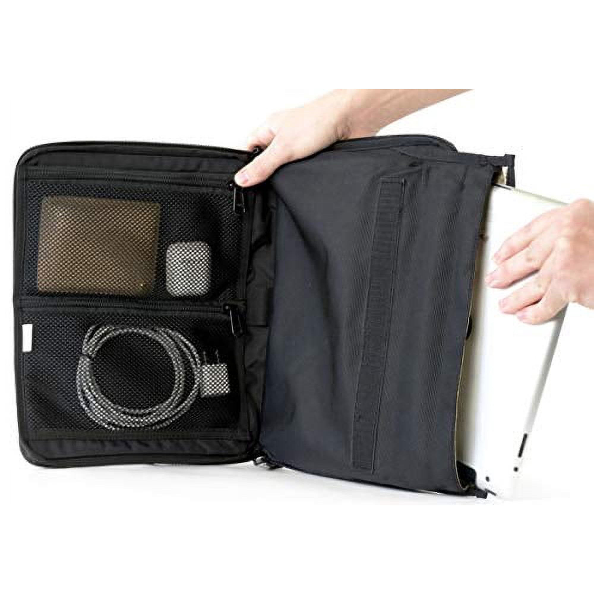 Mission Darkness Mojave Faraday Tablet Bag // Multi-Functional Travel Case with Accessory Pockets and Built-in Faraday Sleeve // Signal-Blocking, Anti-Tracking, Anti-Hacking, Anti-Spying Far