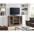 thumbnail image 4 of Gramercy Way Reclained Barnwood Bar Cabinet with Two Wire Mesh Curved Doors, 4 of 10