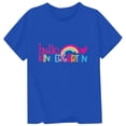 thumbnail image 3 of Children Casual Letter Round Neck Short Sleeve T Shirt Top Back To School Season Kids Daily Apparel, 3 of 3