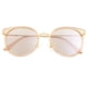 thumbnail image 1 of Gafas de sol BERTHA BRSBR040PK con forma de ojo de gato con montura metálica polarizadas, 1 of 3