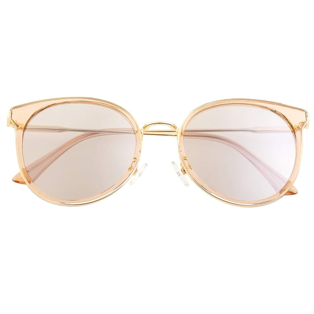 Gafas de sol BERTHA BRSBR040PK con forma de ojo de gato con montura metálica polarizadas