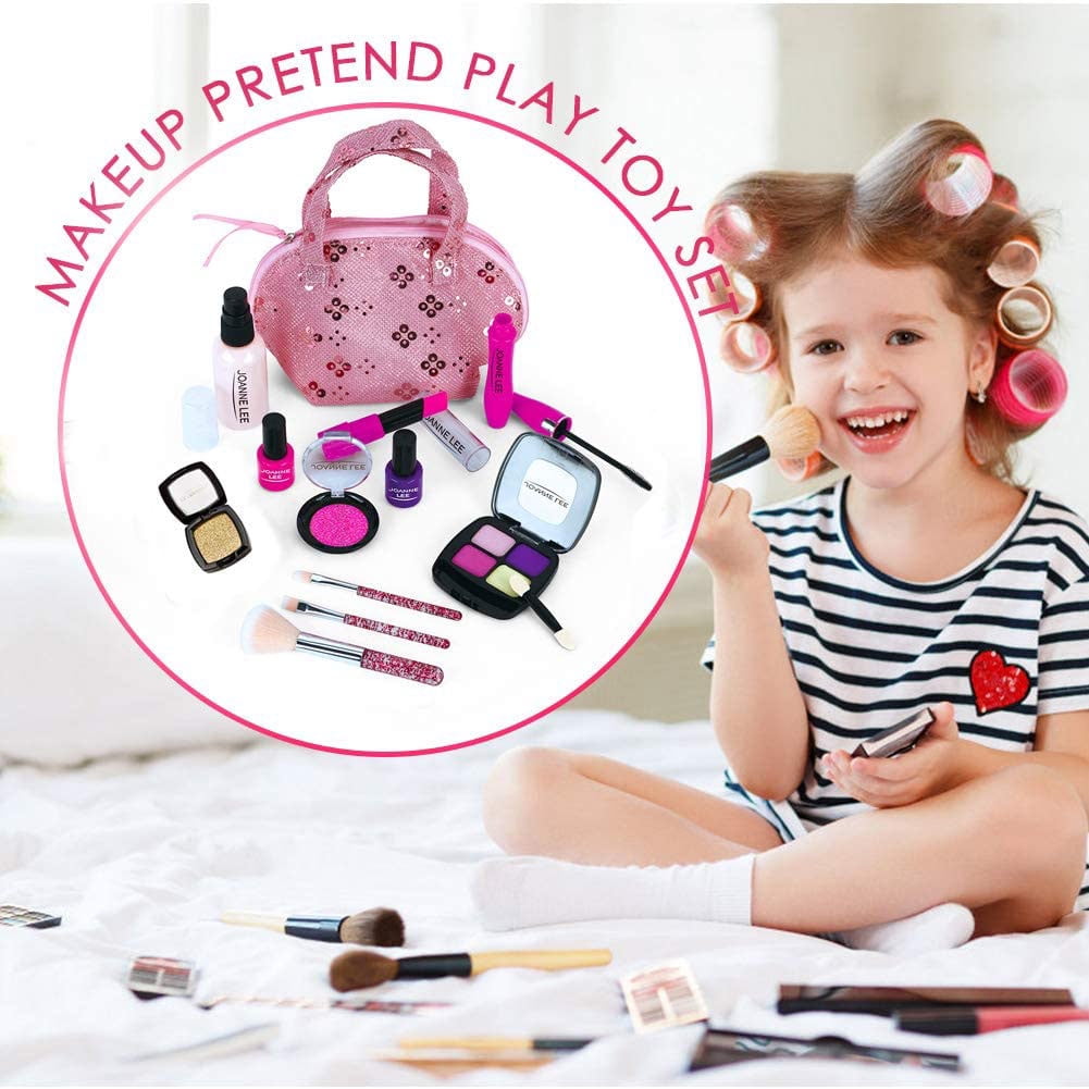 Lowestbest Kids Makeup Kit, Pretend Play Makeup Cosmetic Toy for Girls, Fake Makeup Toy Birthday Christmas Gift Lowestbest Kids Makeup Kit, Pretend Play Makeup Cosmetic Toy for Girls, Fake Makeup Toy Birthday Christmas Gift