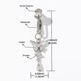 thumbnail image 6 of Fake Belly Ring For Women Faux Belly Button Piercing Clip on Belly Button Rings,4PCS, 6 of 6