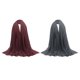 thumbnail image 1 of 2x Bufanda larga de moda para mujer Yinane Sólido arrugado Hijab Turbante en la cabeza Wrap Bufanda de algodón suave de las mujeres, 1 of 8