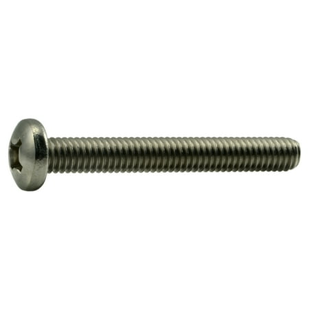 

5/16 -18 x 2-1/2 18-8 Stainless Phillips Pan Head Machine Screws (5 pcs.)