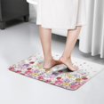 thumbnail image 4 of Pioneer Flower Floral Print Flannel Non Slip Door Rugs,Washable Door Mats Indoor,Decorative Door Mats,Dirt-Resistant and Absorbent Doormat for Entrance,Bedroom,Kitchen,Bathroom,23.5"x16", 4 of 5