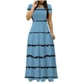 thumbnail image 1 of Birdeem Robe Courte à Manches Courtes Col en V Cheville Aguichant Imprimée Mode Femme Robe Longue Ajustée, 1 of 12