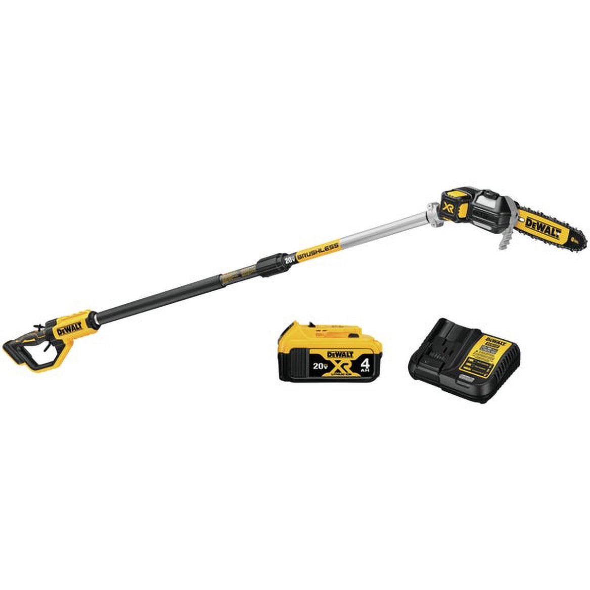 6-Inch Cordless Pole Saw For Dewalt 20V Battery - Brushless Motor, Extendable Pole For Tree Trimming | No Battery Included