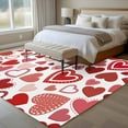 thumbnail image 5 of Love Heart Washable Area Rug 5 x 7 ft Polka Dots, Soft Non Slip Rugs Stain Repellent Indoor Felt Carpet for Living Dining Room Bedroom Home Office, 5 of 9