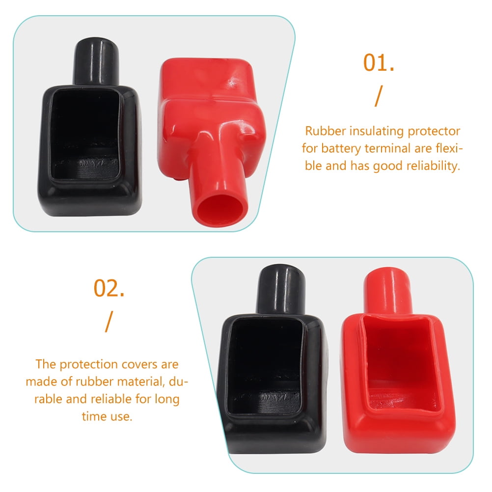 Battery terminal protector 3 Pairs Battery Terminal Covers Positive and