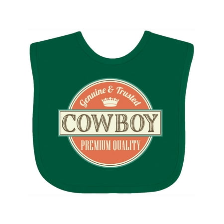 

Inktastic Cowboy Vintage Logo Gift Baby Boy Bib