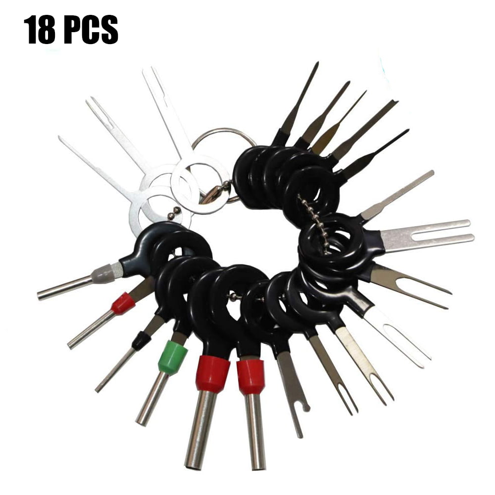 Wire Connector Pin Release Extractor Tools Set for Most Connector Terminal 18pcs Auto Terminals Removal Tool，Terminal Removal Tool Kit for Car 