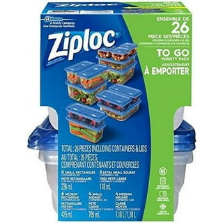 Ziploc 70941 Food Container, 72 oz Capacity, Clear, 10 in L, 6-3/4 in W,  3-3/16 in H