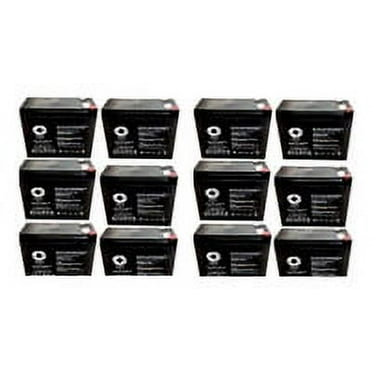 SPS Brand 12V 10Ah Replacement Battery (SG12100T2) for Siltron EM56, EM56CH (12 Pack)
