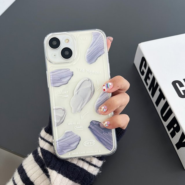 Funda de teléfono con dibujo de alfabeto abstracto para iPhone 11 12 13 14 Pro Max, protección de lente transparente a prueba de golpes, funda trasera suave de TPU Tan Jianjun unisex