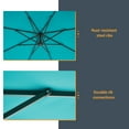 thumbnail image 5 of ACEGOSES 10ft Outdoor Offset Patio Hanging Umbrella with Steel Ribs for Deck, Balcony and Garden,Lake Blue, 5 of 8