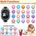 thumbnail image 2 of Eurhowing GPS SmartWatch, 4G Kids Phone Watch with 2 Way Video Call, Real-Time Location, SOS, Voice Chat, HD Touch Screen, Dual Camera, Gifts for Boys Girls Age 3-15, Black, 2 of 10