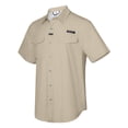 thumbnail image 2 of Men’s UPF 50+ Short Sleeve UV Protection Fishing Shirt, Breathable and Quick Dry Khaki M, 2 of 7
