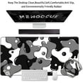 thumbnail image 2 of Gaming Laptop Mouse Pad,Grey Black White Big Desk Pads PC Keyboard Waterproof and Non-Slip 31.5 x 15.7inches 3mm Thick XL,XXL Rubber Table Mat, Black Spotted Dog Mouse Pads, 2 of 6