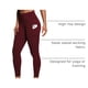 thumbnail image 4 of Leggings CRZ YOGA tiro alto 63,5 cm con bolsillos rojo Merlot, 4 of 4