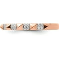 thumbnail image 3 of Avariah Solid 14k Rose Gold Stackable Expressions Diamond Ring - Ring Size 7.0 Natural Diamonds, 3 of 8