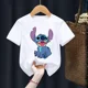 thumbnail image 3 of Camiseta infantil de Disney Lilo Stitch, camiseta kawaii, ropa informal de dibujos animados de anime para niños, camiseta para niñas y niños, camiseta de moda Y2K, 3 of 5
