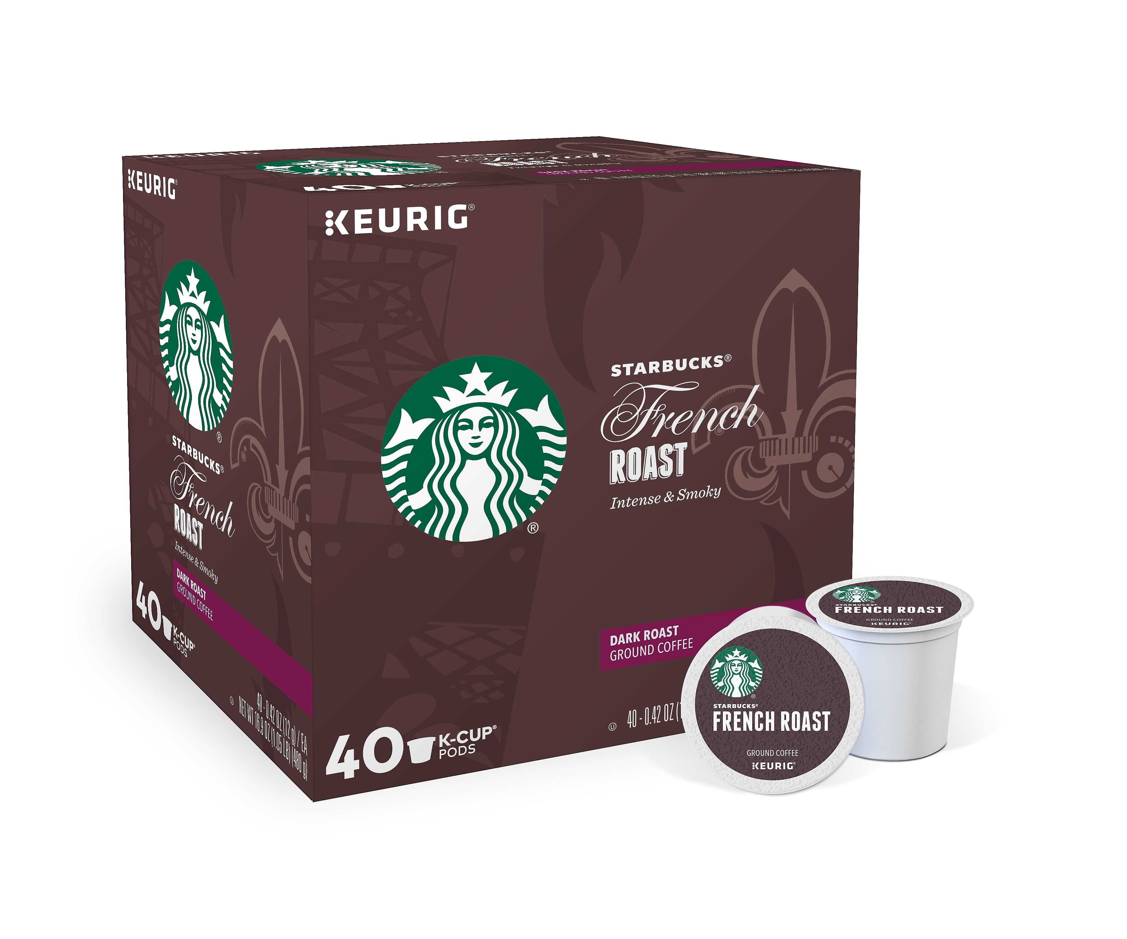 Keurig French Roast Coffee Single Serve KCup Pods 40 Count (380670