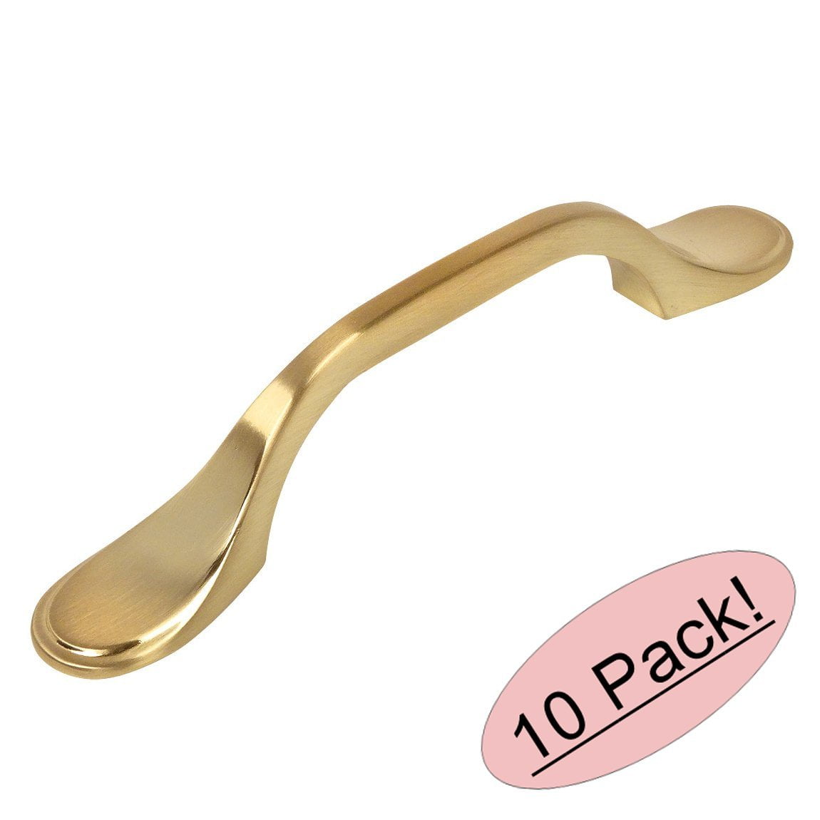 Cosmas 9533BB Brushed Brass Cabinet Hardware Footed Handle ...