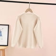 thumbnail image 5 of HCNTES Kids Baby Girls Knitted Sweaters 3 6 9 12 18 24 Months 2T 3T 4T 5T Long Sleeve Solid Color Warm Jumpers Tops for Fall(7-8 Years,White#3), 5 of 5