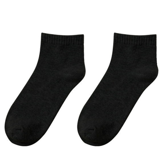 TELOLY Black Ankle Socks,Soft No Show Socks,No-Slip Ankle Socks for Men Women,6 Pairs