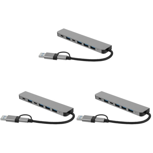 3pcs USB Type C Docking Station Laptop Docking Station Multi-ports Adapter 7 In 1 USB Adapter