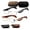 Red+Black, variant on Foldable Anti-Blue Light Reading Glasses with Case, Portable Eyewear for Reducing Eye Strain, Lightweight & Travel-Friendly for Men and Women