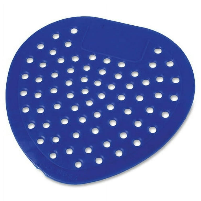 Genuine Joe Bubblegum Scent Urinal Screen - Tapered Drain Hole, Splash Resistant, Deodorizer - 12 / Box - Blue Genuine Joe Bubblegum Scent Urinal Screen - Tapered Drain Hole, Splash Resistant, Deodorizer - 12 / Box - Blue