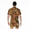 thumbnail image 2 of Fall Leaves Hunting Camouflage Short Sleeve Men'S Rompers, Hunter Hunting Casual Summer Jumpsuits Outfit, 2 of 4